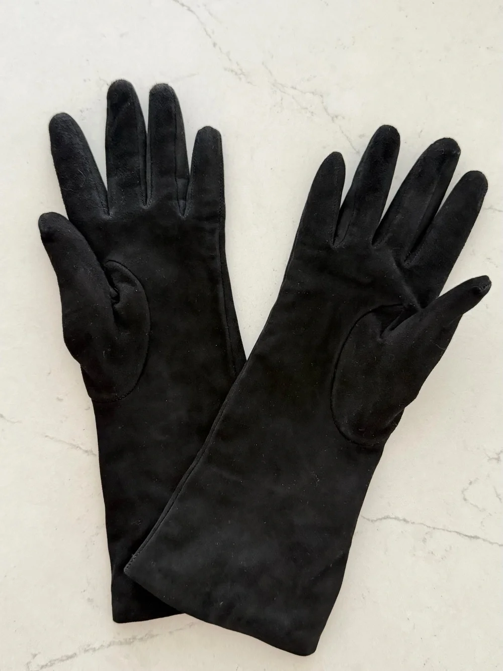 Genuine Suede/Leather Long Suede Gloves